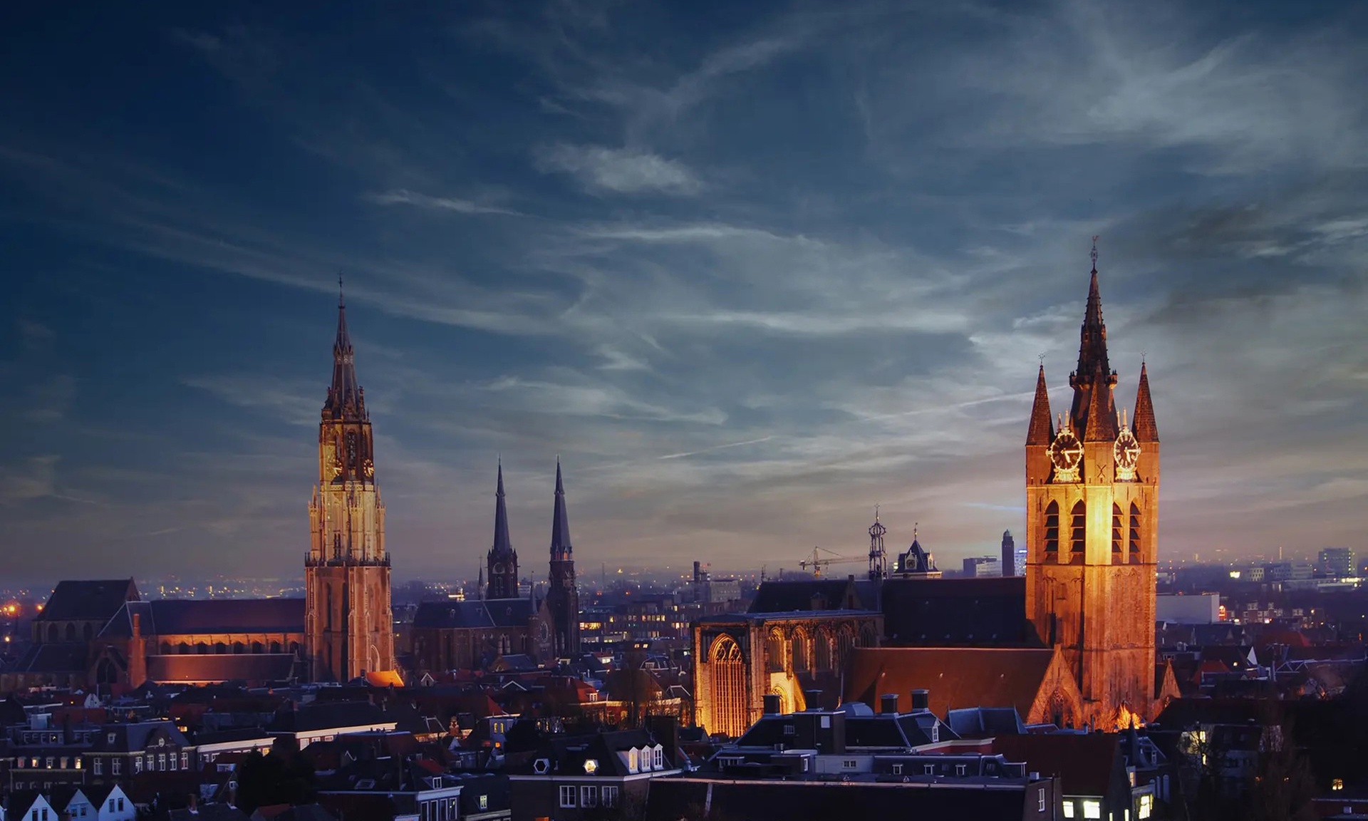 Historisch duo-kerkbezoek in het hart van Delft