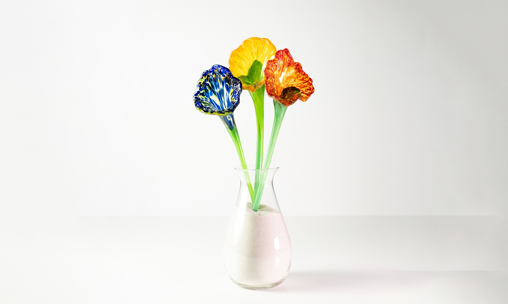 Make Your Own Glass Flower (1 or 2) & Optional 3 Flower Bouquet