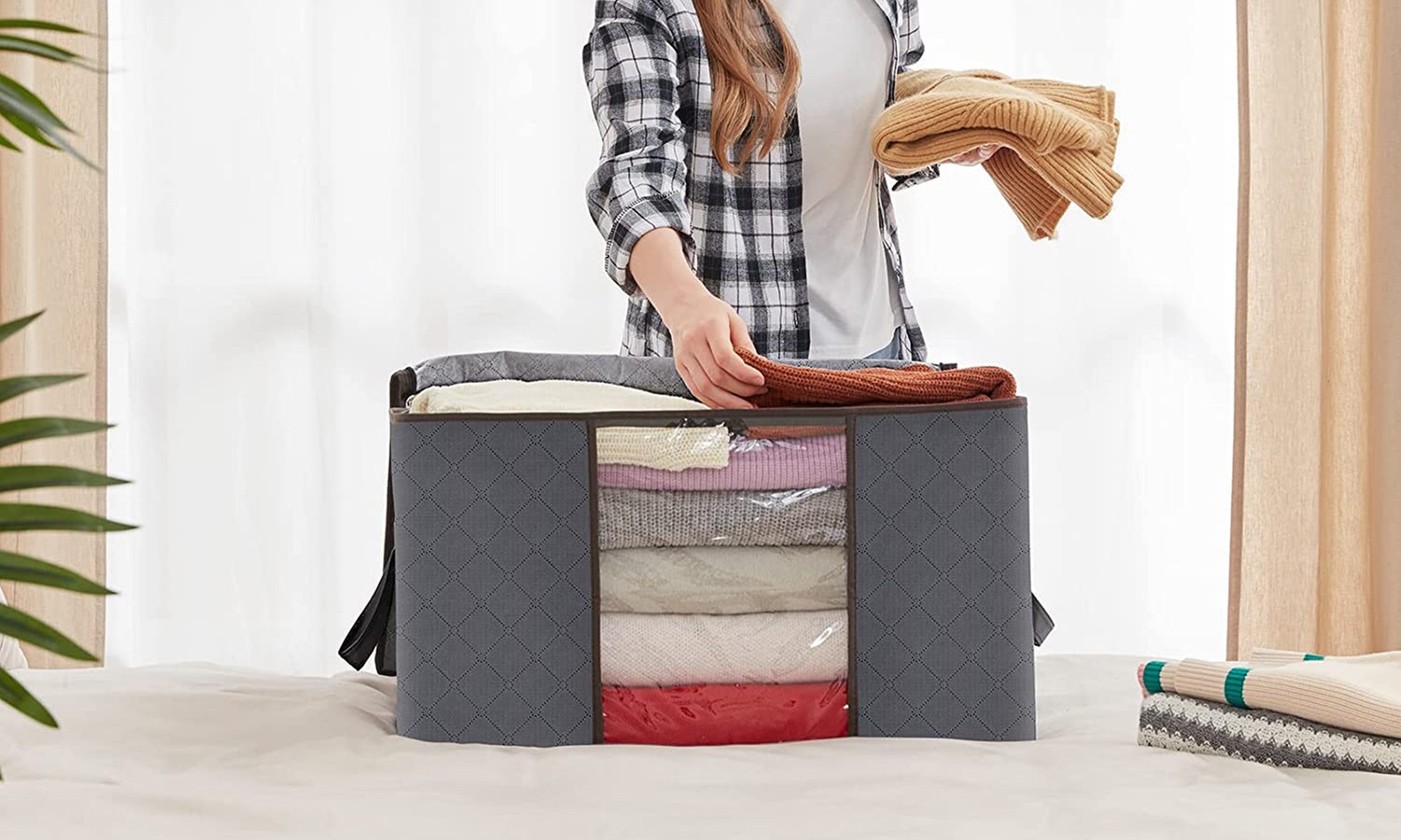 1x oder 2x 90L multifunktionale Aufbewahrungstasche