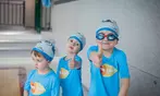 Cours découverte de natation enfants avant les vacances