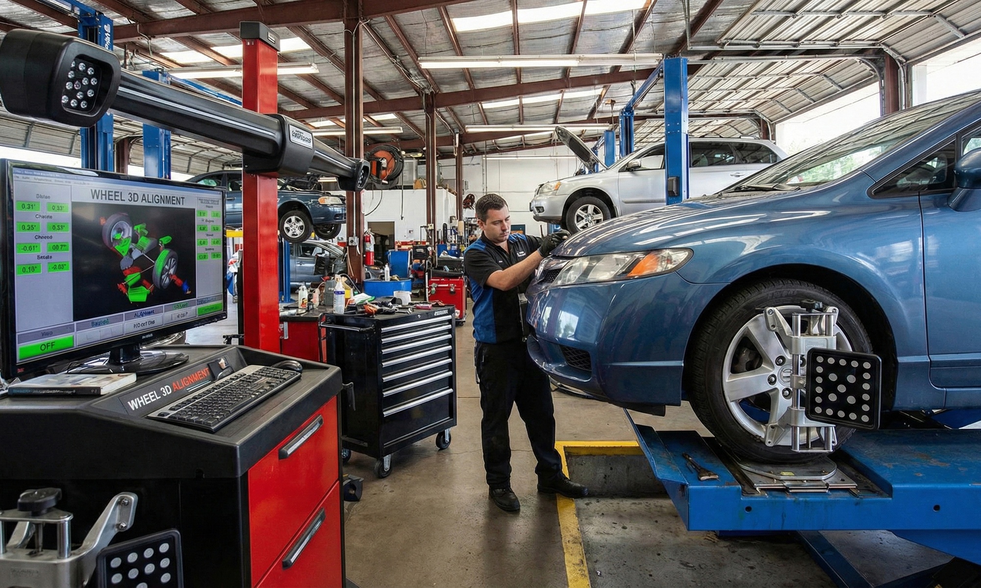 Wheel Alignment Packages: 2-Wheel, 4-Wheel & Tire Rotation Options