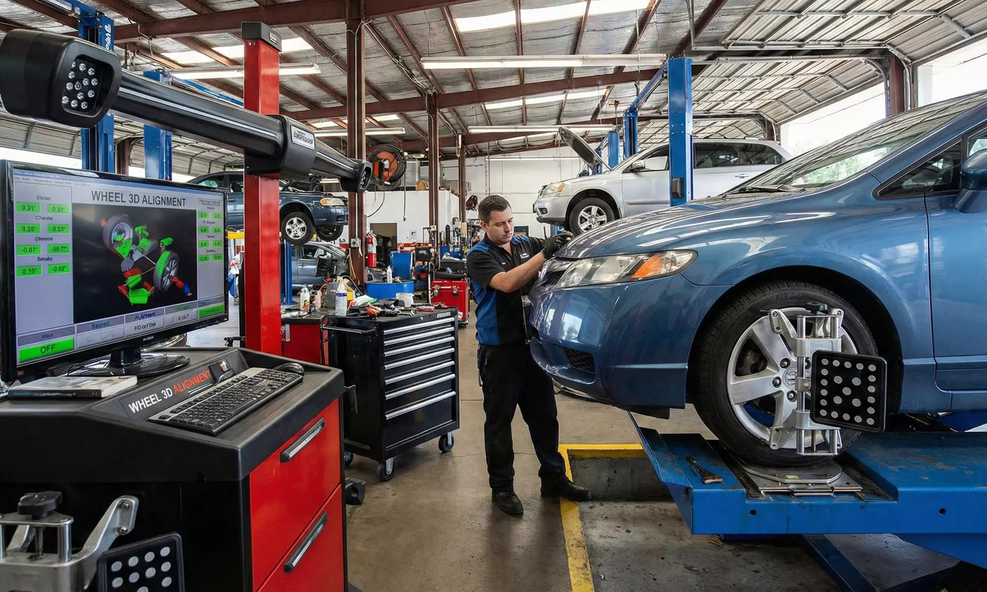 Wheel Alignment Packages: 2-Wheel, 4-Wheel & Tire Rotation Options