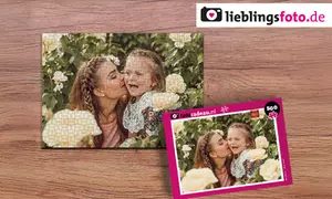 Personalisiertes Foto-Puzzle Deluxe mit 500 oder 1000 Teilen & Schachtel von Lieblingsfoto (bis zu 45% sparen)