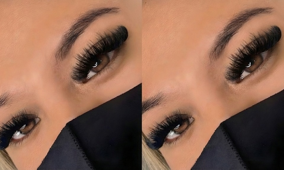 Get a Full Set of Natural 2D/3D or Russian Mega Volume Lash Extensions