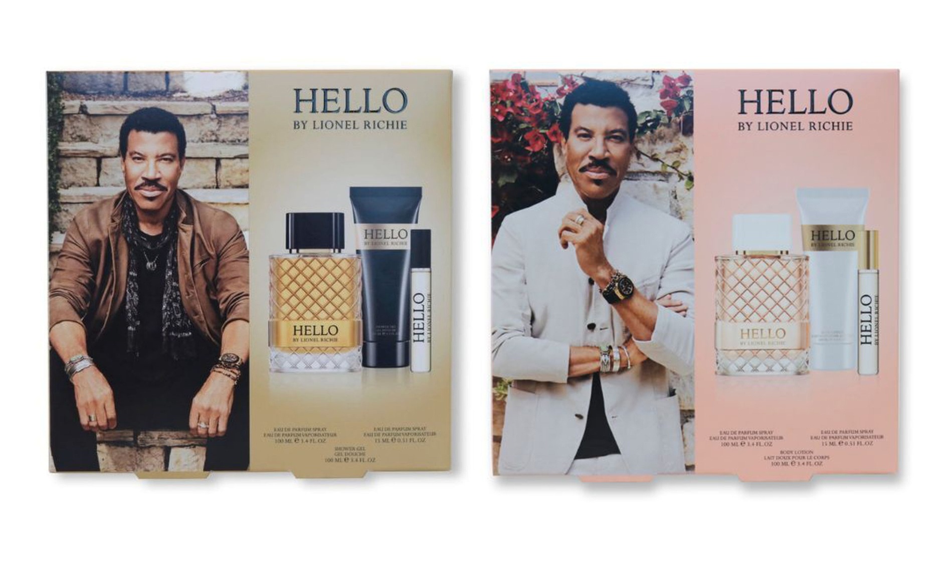 Cofanetto Hello by Lionel Richie con fragranza e gel doccia