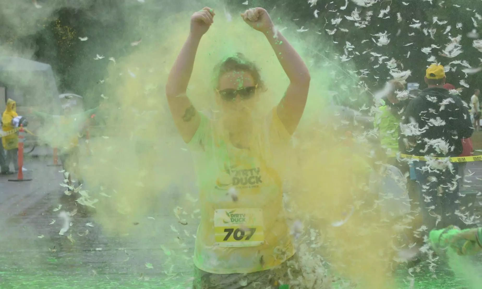 Experience and Save Up to 45% Off on Oregon Ducks 5K Color Run for Solo, Two, or Four Ducks at The Dirty U