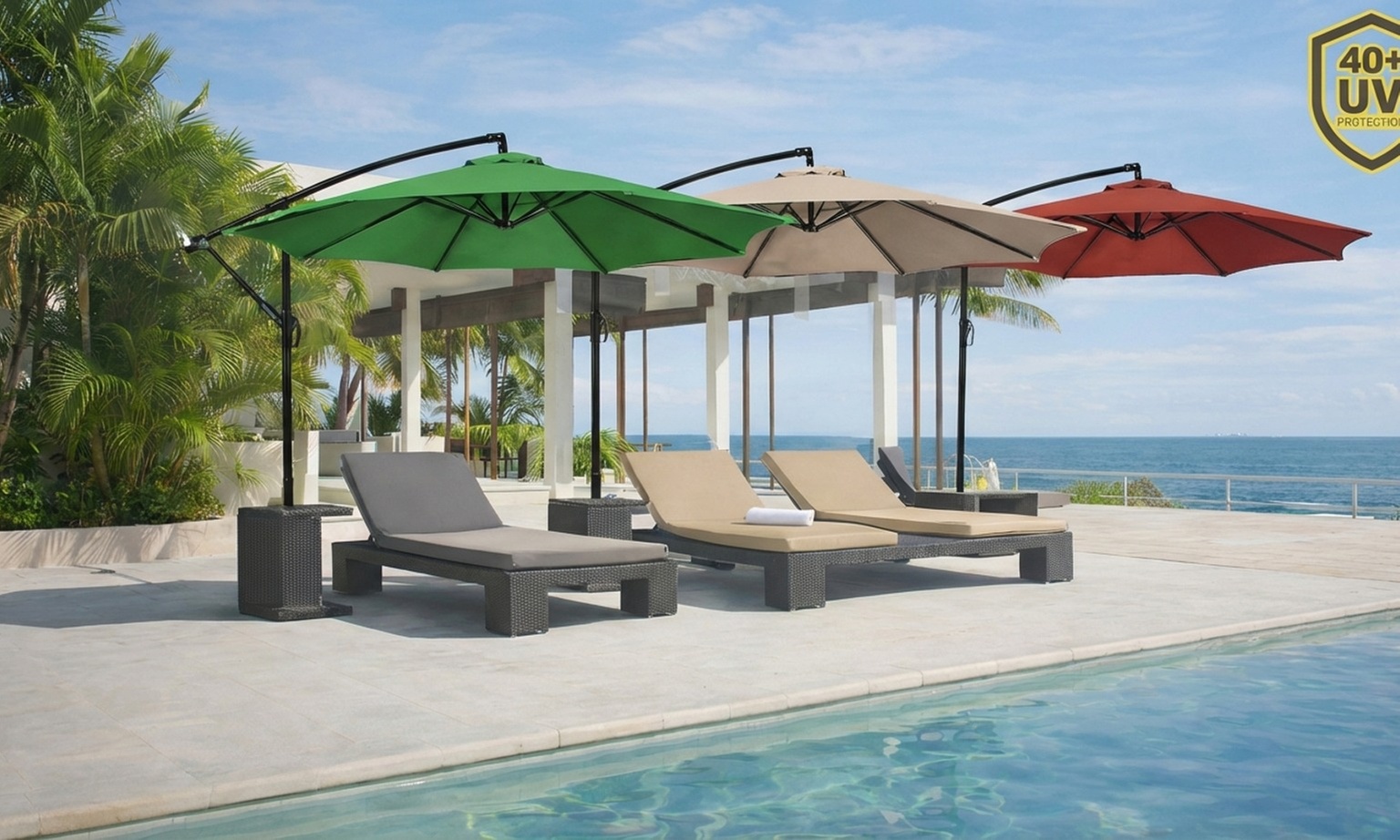 Ombrellone da giardino Bakaji