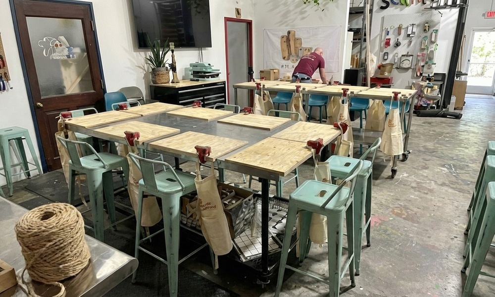 2 Hour Hands-On Woodworking Adventure for 1, 2, or 4 Guests