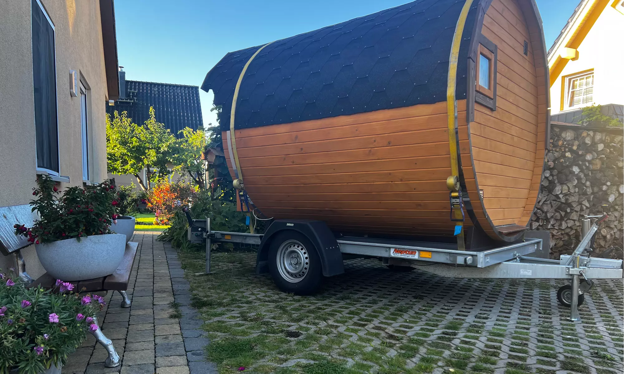 Mobile Sauna mieten für bis zu 6 Personen