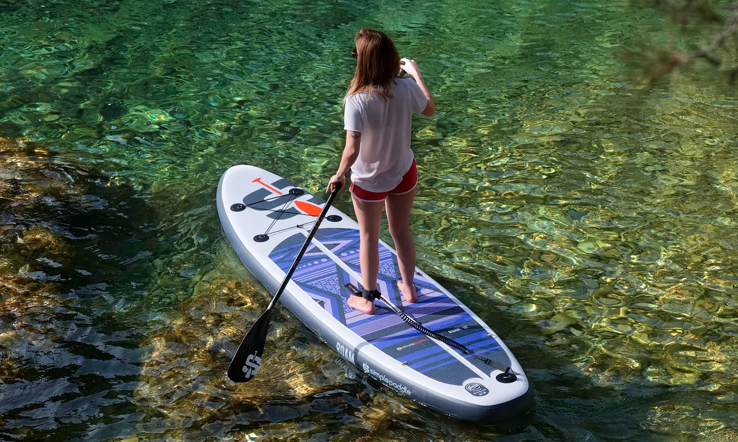 SIMPLE-PADDLE aufblasbares Stand-Up-Paddle-Brett oder Transporttasche