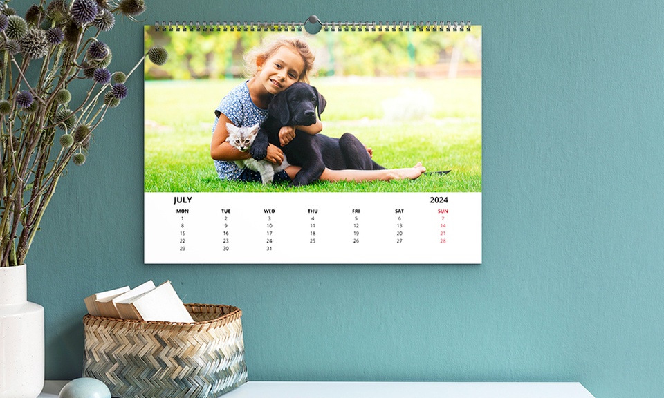 Calendario de pared en impresión digital