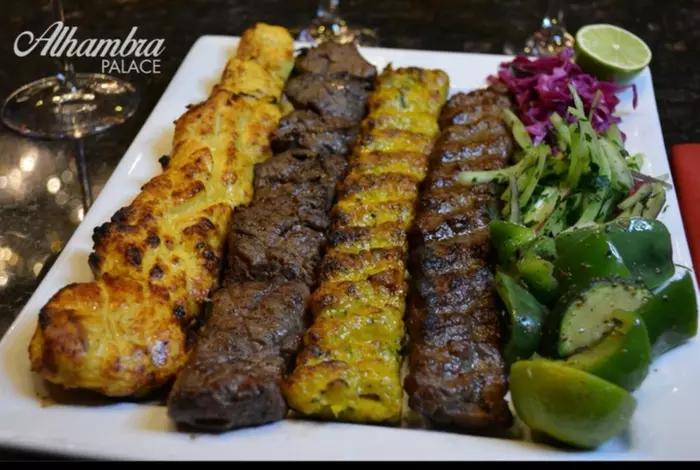Alhambra Platter Feast for 2 or 4 People with Hummus and Baklava