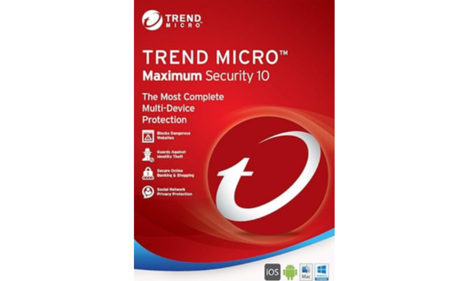 AI-Powered Security | All Devices: Trend Micro Maximum Security 1 Year