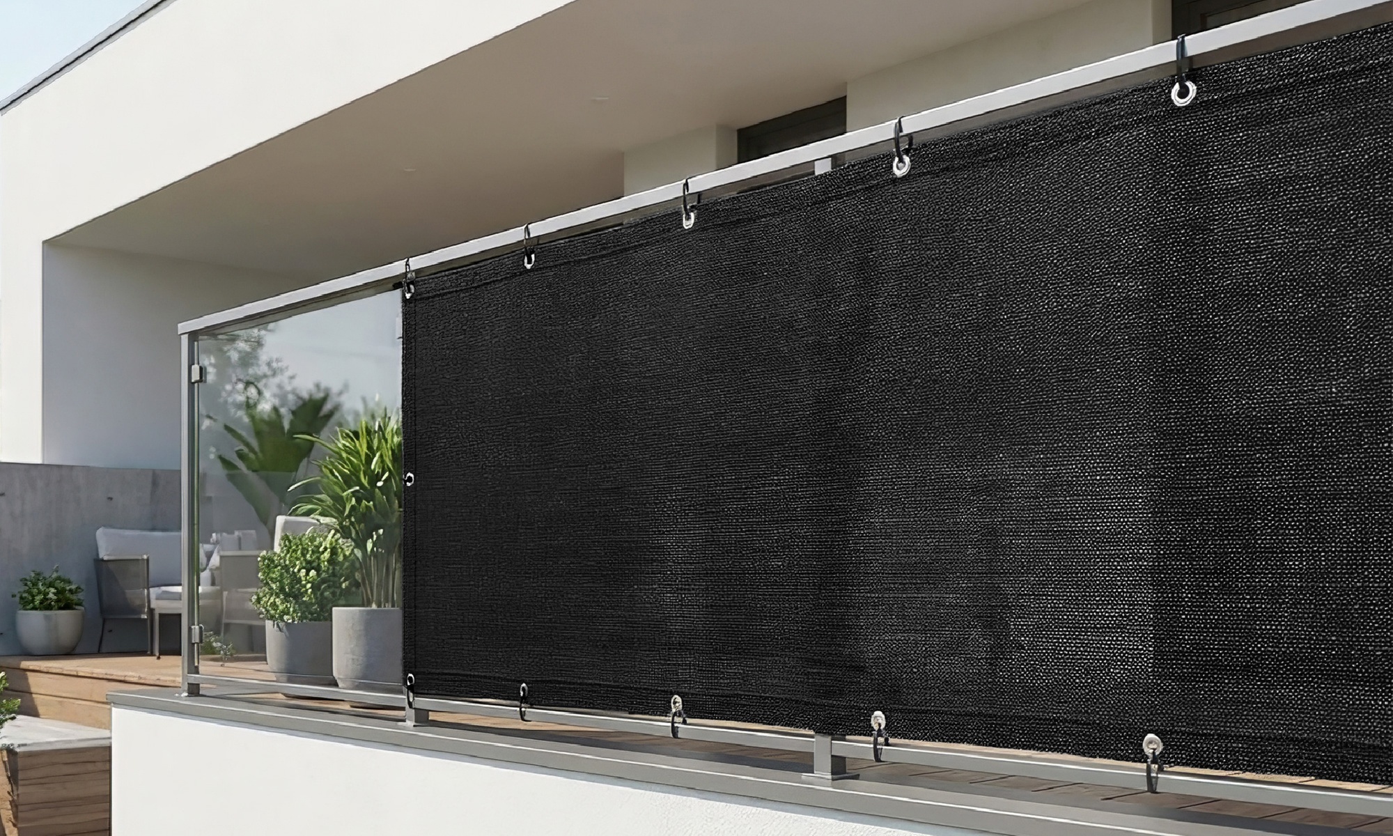Sicht- und Sonnenschutz für Balkone