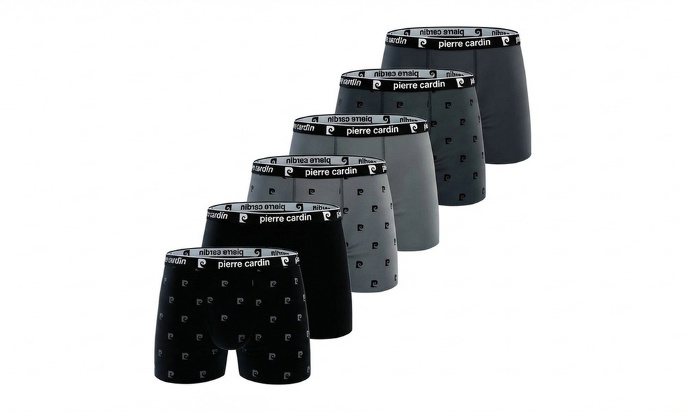 6 boxer da uomo in cotone Pierre Cardin