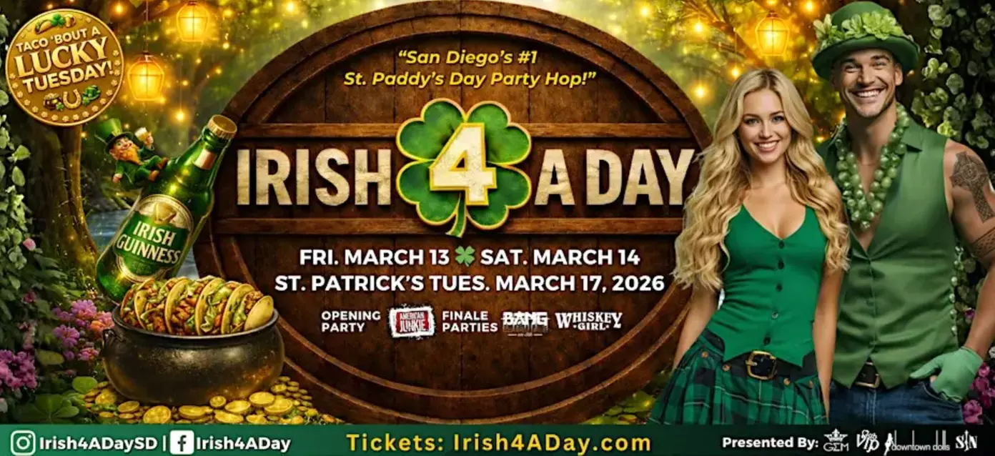 Shamrock the Gaslamp: San Diego's Ultimate St. Patrick's Day Bar Crawl Experience