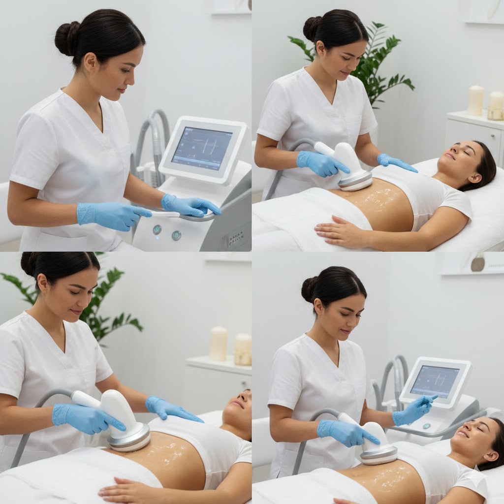 1,2, or 3 Ultasonic Cavitation Session w/ Radio Frequency & Wood
