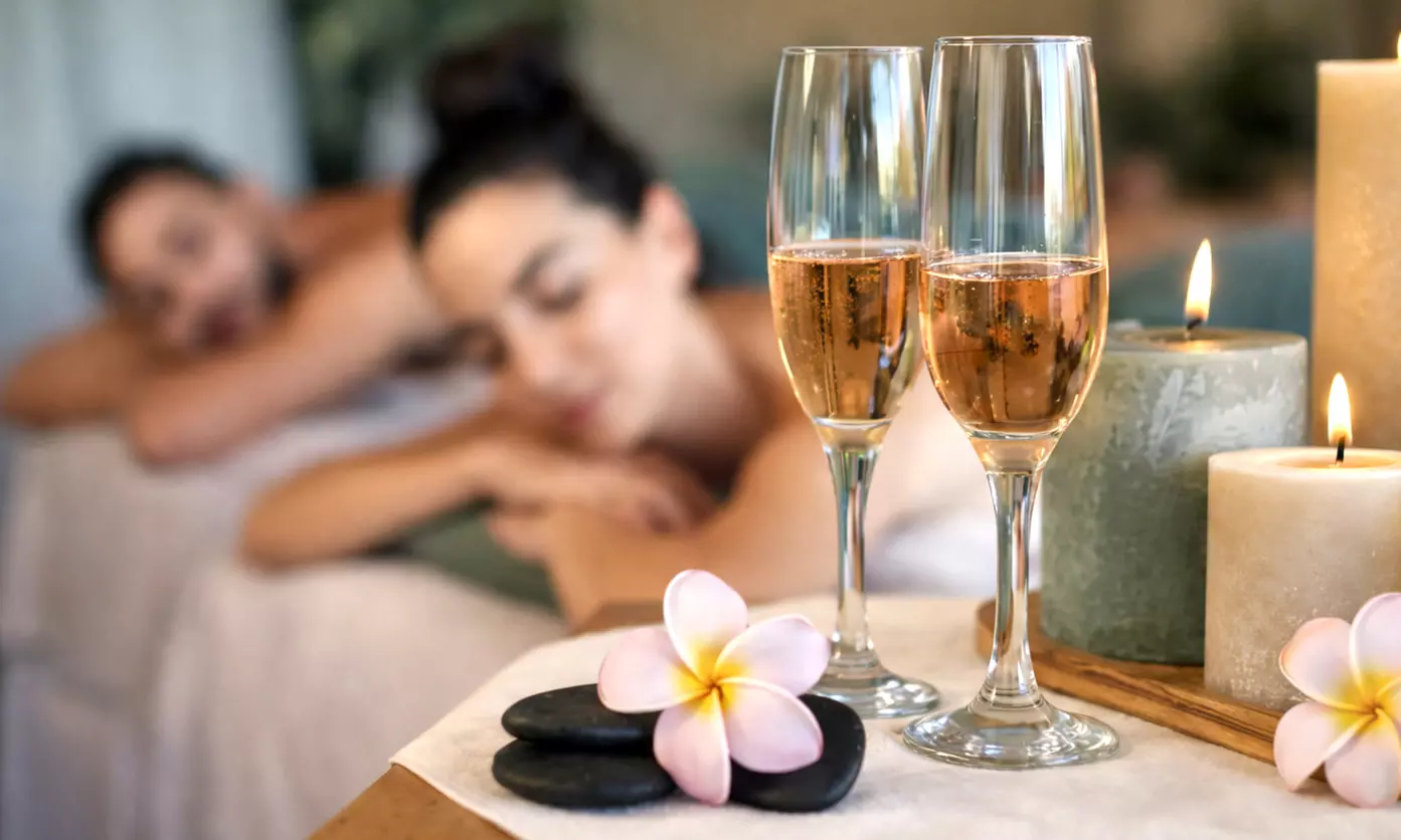 Ritual relajante en pareja con copa de cava de 30, 60 o 90 minutos