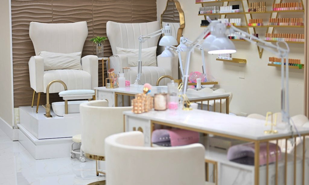 One or Two 50 or 90-Min Gel Manicure & Pedicure Sessions for One