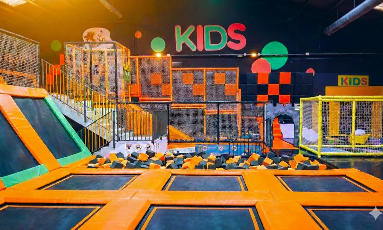 60 minutos de acceso a parque de saltos para 1, 2 o 4 personas