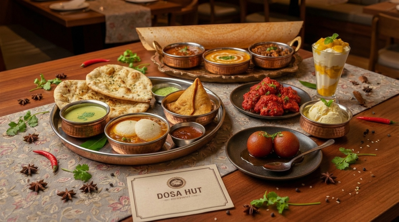 Indisches 3-Gänge-Menü nach Wahl für 1, 2 oder 4 Personen