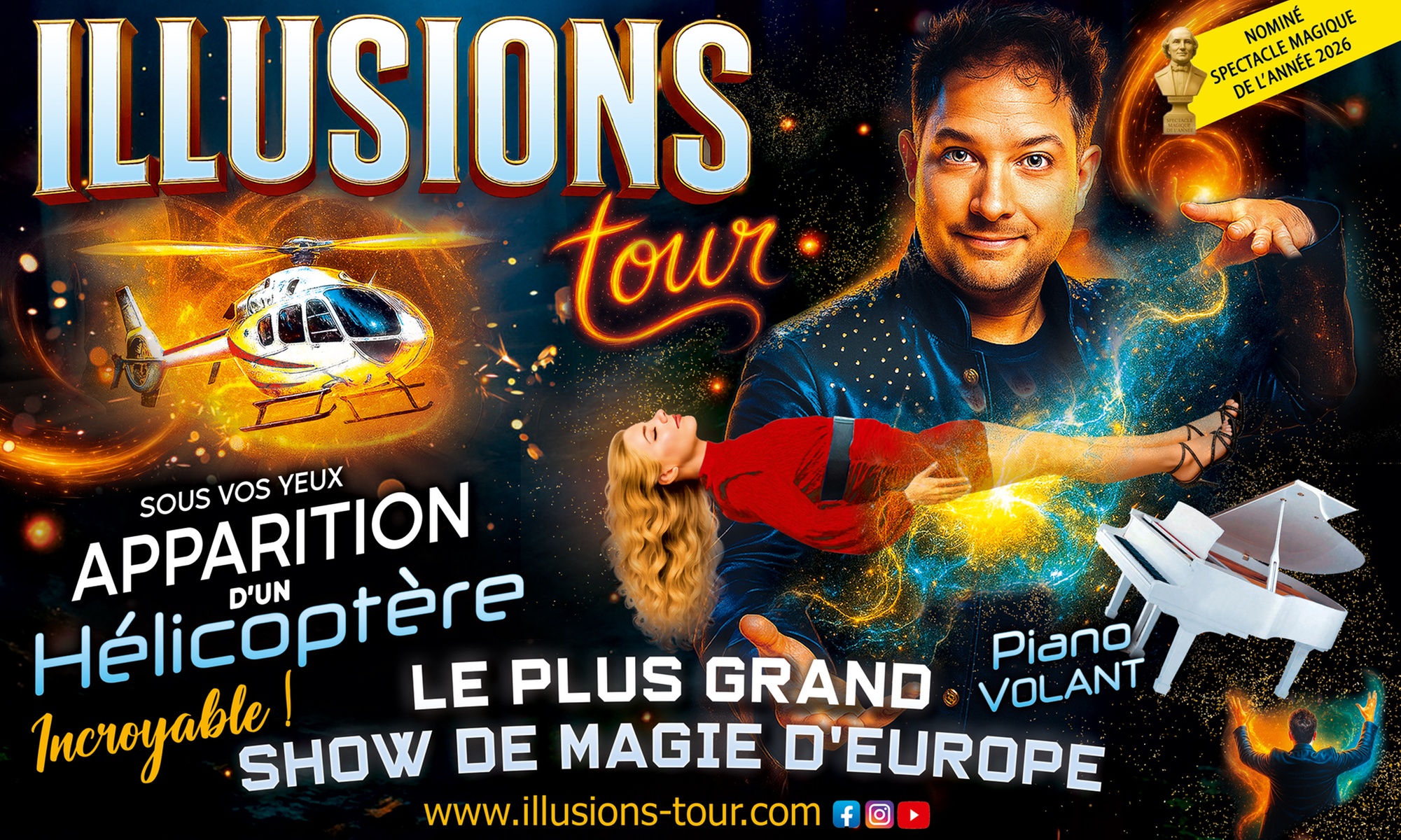 Illusions Tour : magie, cirque et émerveillement sous chapiteau