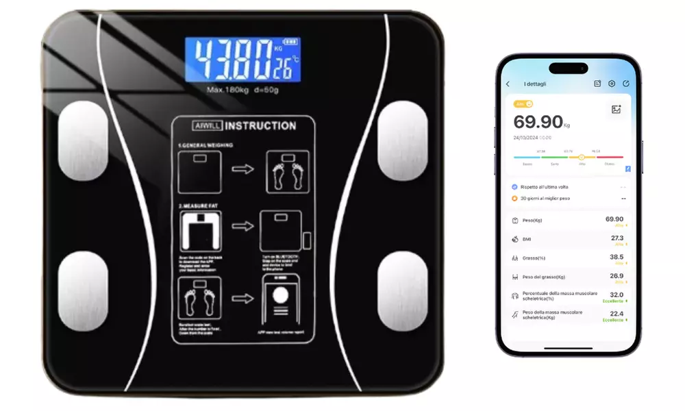 Smarte Bluetooth-Personenwaage