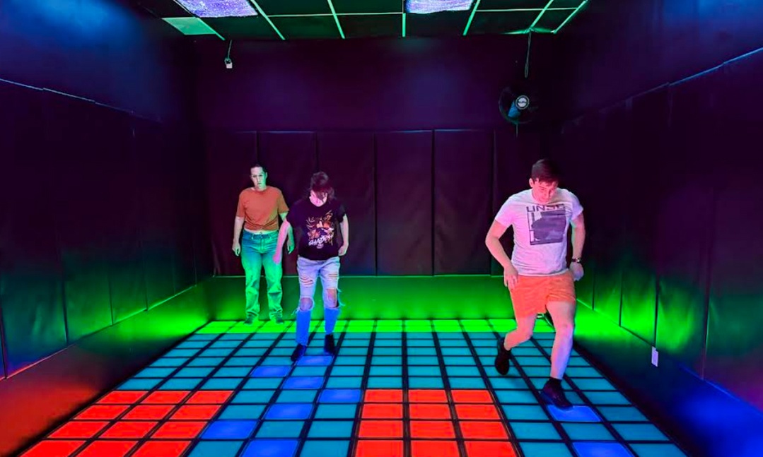 Interactive LED Floor Adventure Gaming for 2, 4, or 5 People