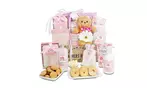 Spa Gift Basket: Alder Creek Tea Rose Bath Soak, Treats & Relaxation