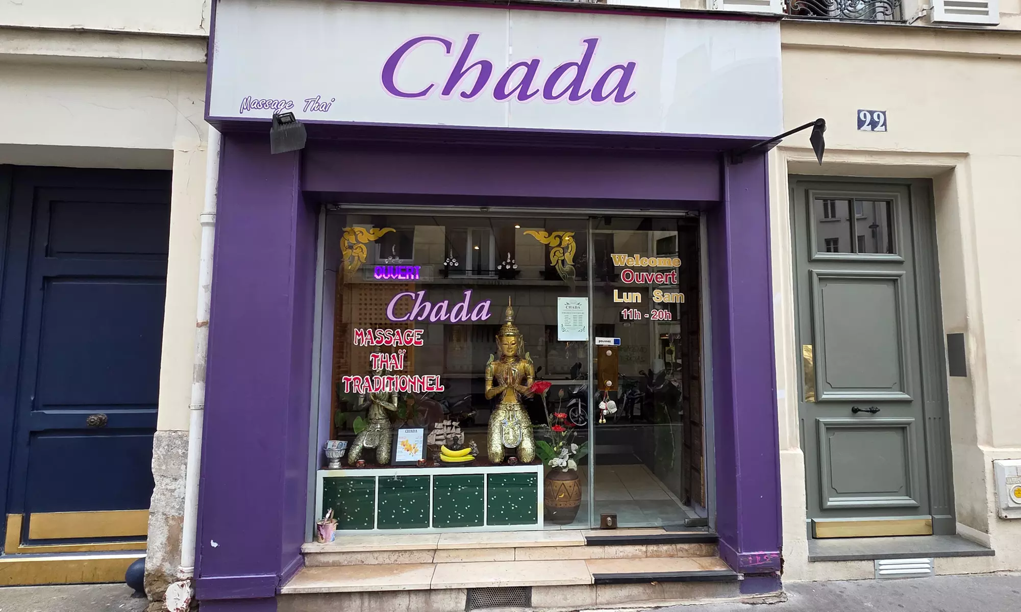 Massage bien-être relaxant ou thaï avec Chada à Paris