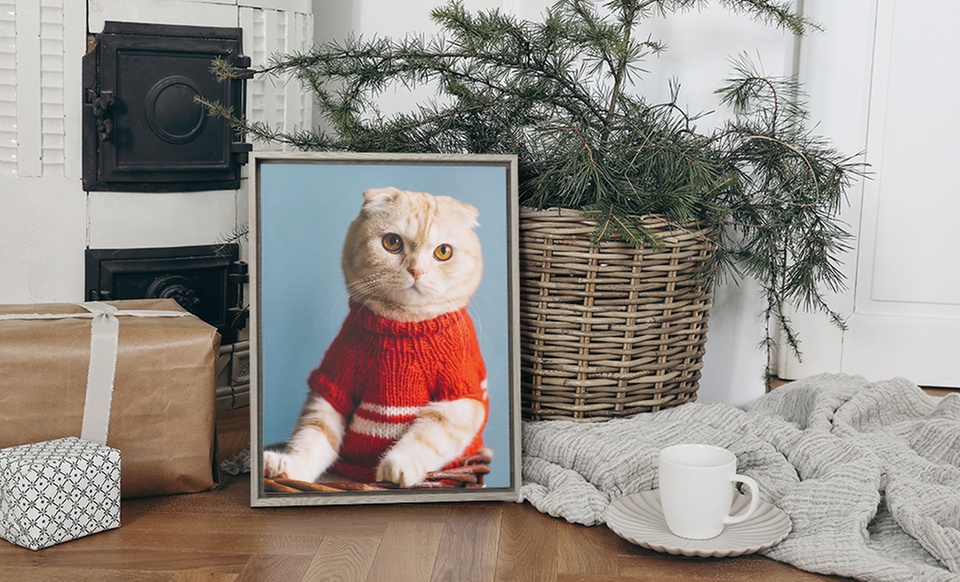 Custom Holiday Photo Canvas Prints with Floating Frame (Up to 77% Off)