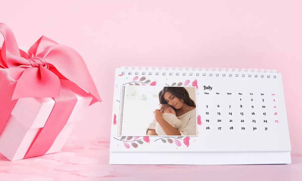 Desktopfotokalender in A5-formaat via Colorland