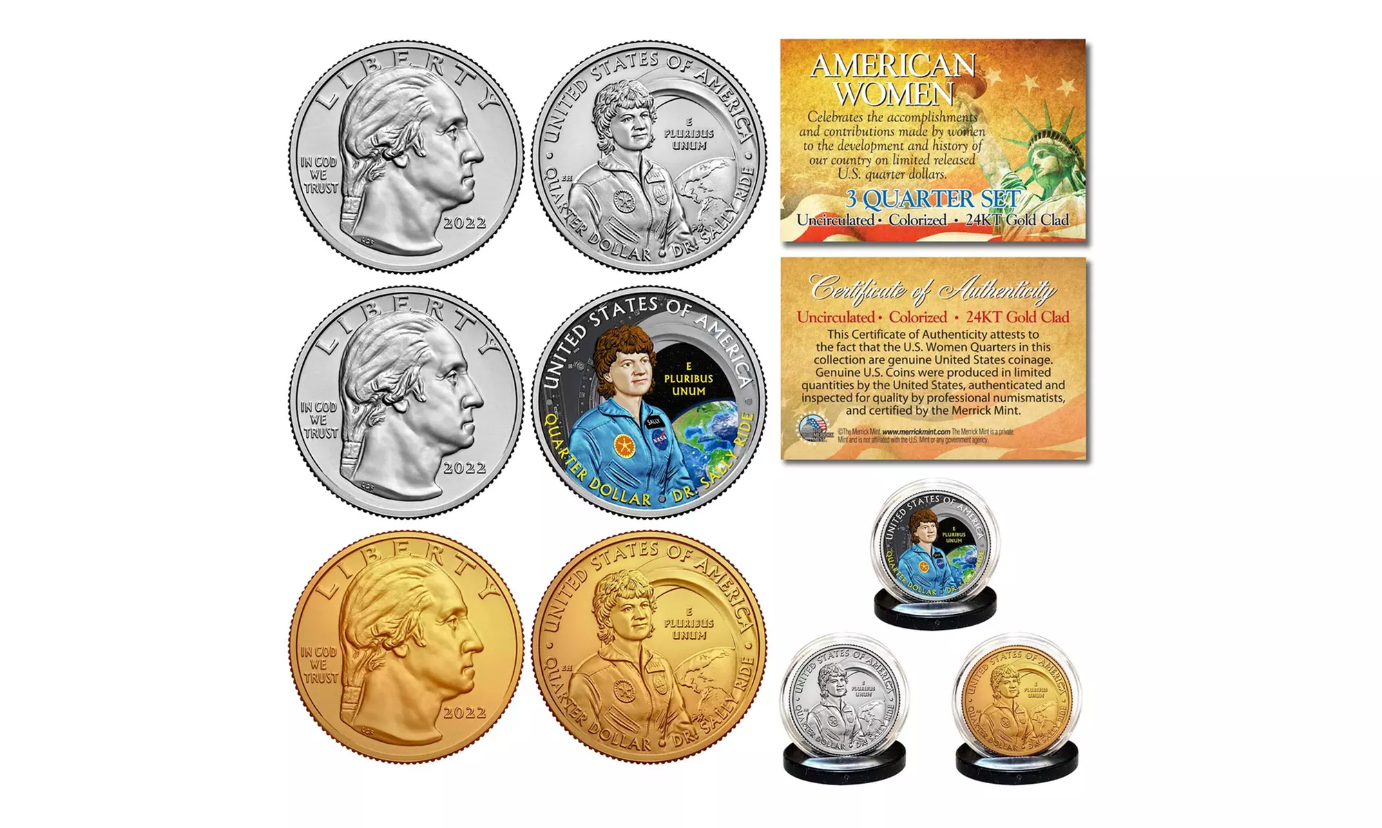 American Women Series U.S. Mint Colorized, 24K, & Uncirculated