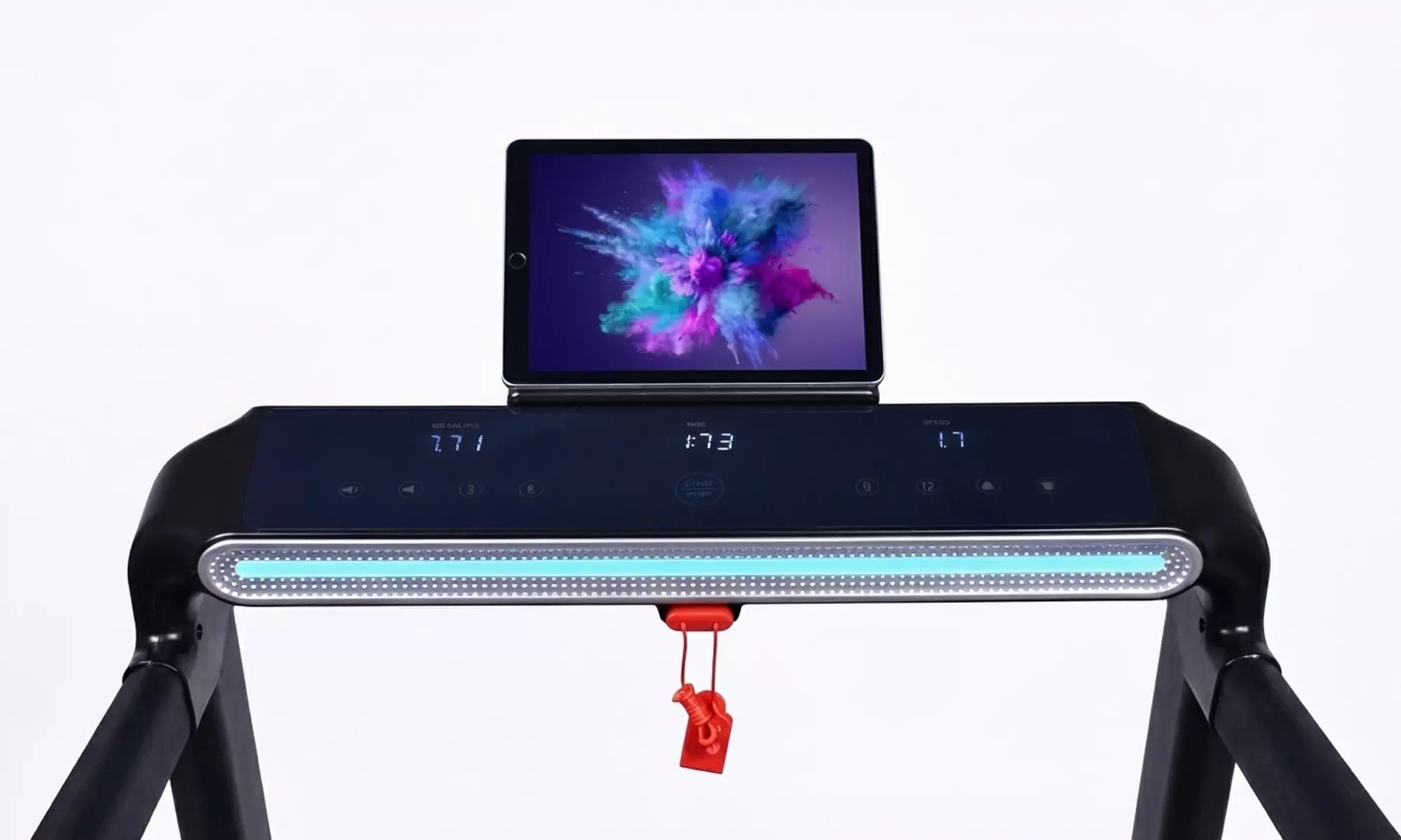 Cinta de correr eléctrica Space con motor de 1800 W y pantalla táctil