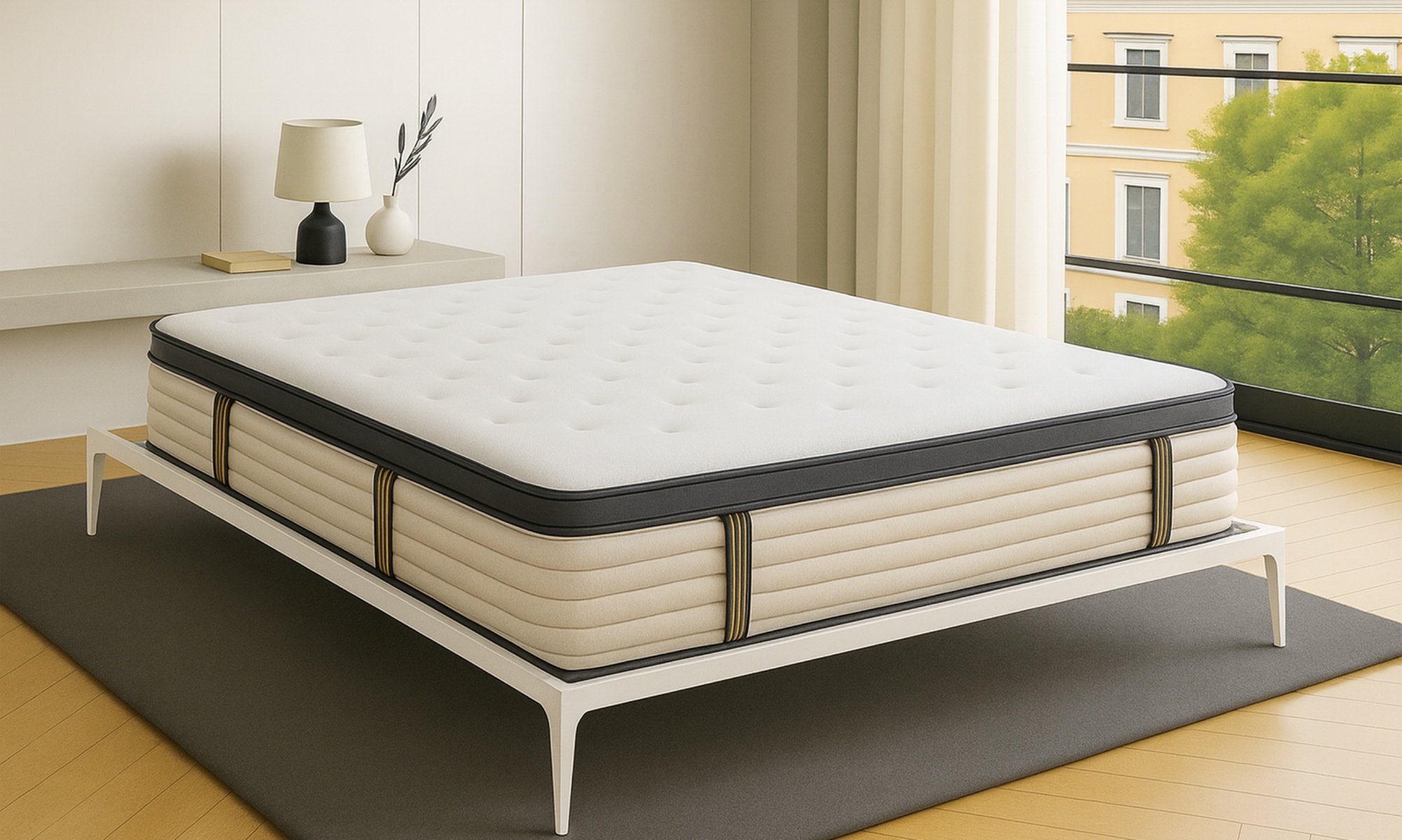 Metallbett im Industriestil - Loft-Kollektion