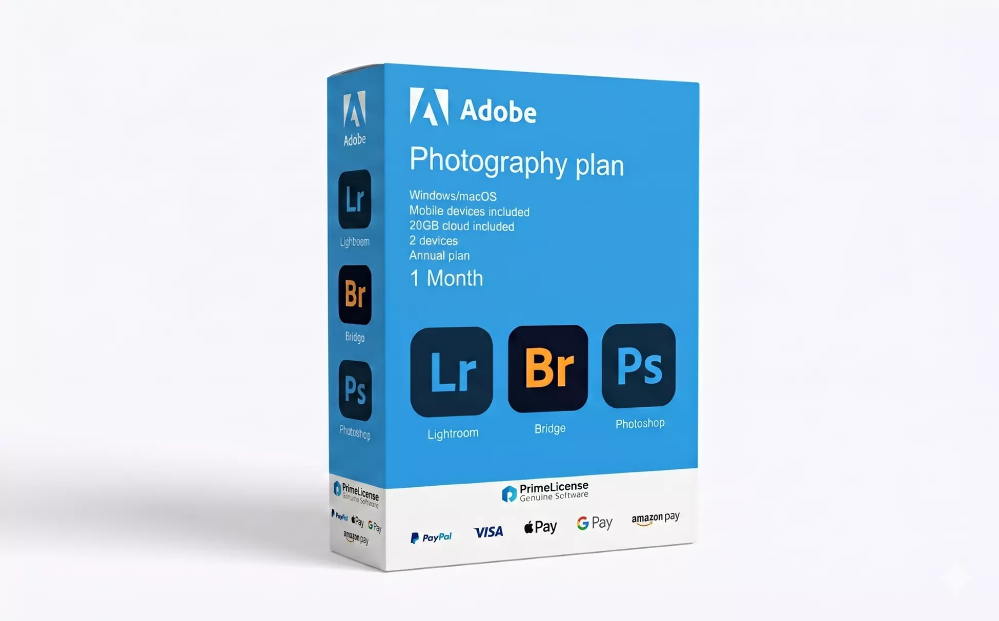 Adobe Photography Plan 100GB: Includes Photoshop & Lightroom