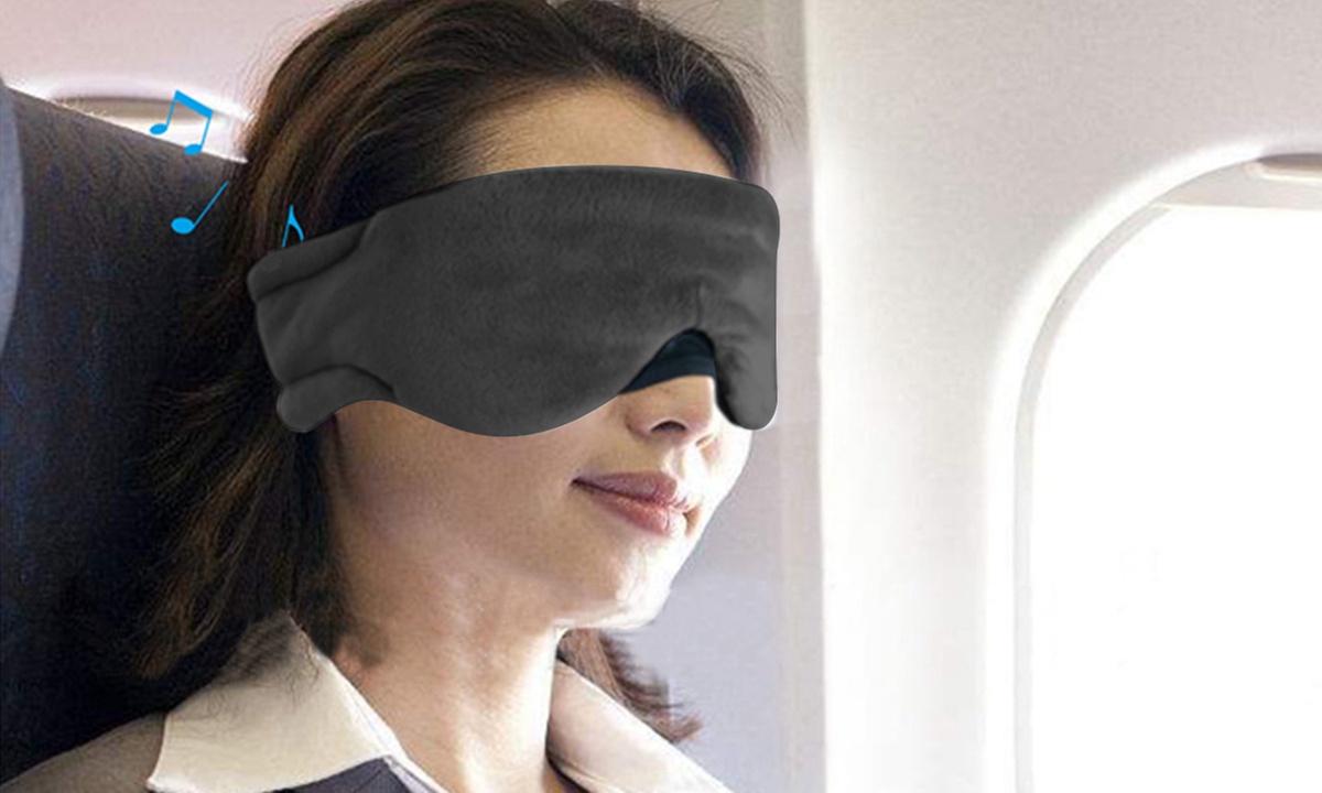 Bluetooth 5.0 Sleep Headphones Headband with Noise-Reducing Eye Mask