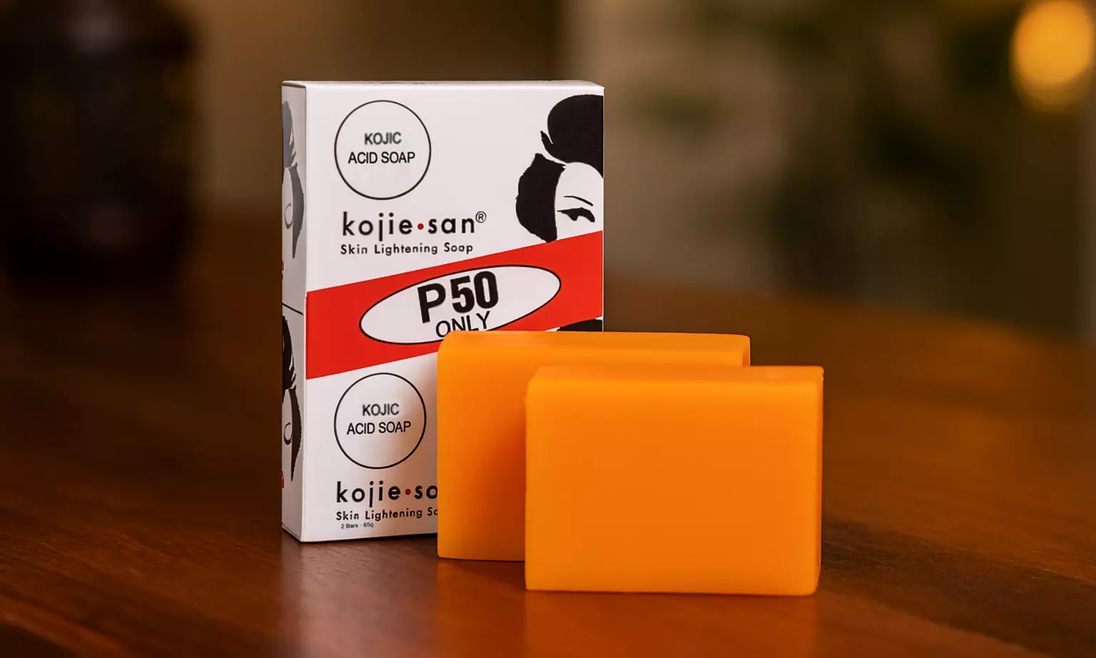 Skin Lightening Kojic Acid Soap 65g x 2