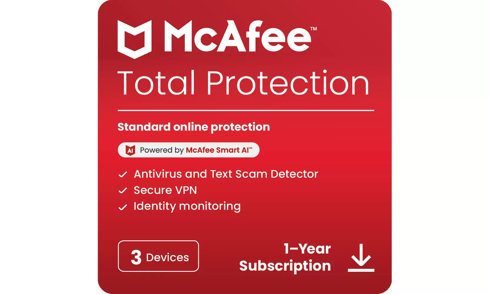 McAfee Total Protection 2025 für 1 - 10 Geräte als Download