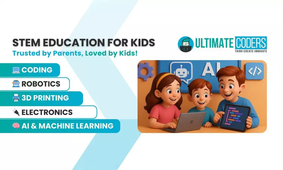 1 Month Coding Class for Ages 5-18: Scratch, Python, Java