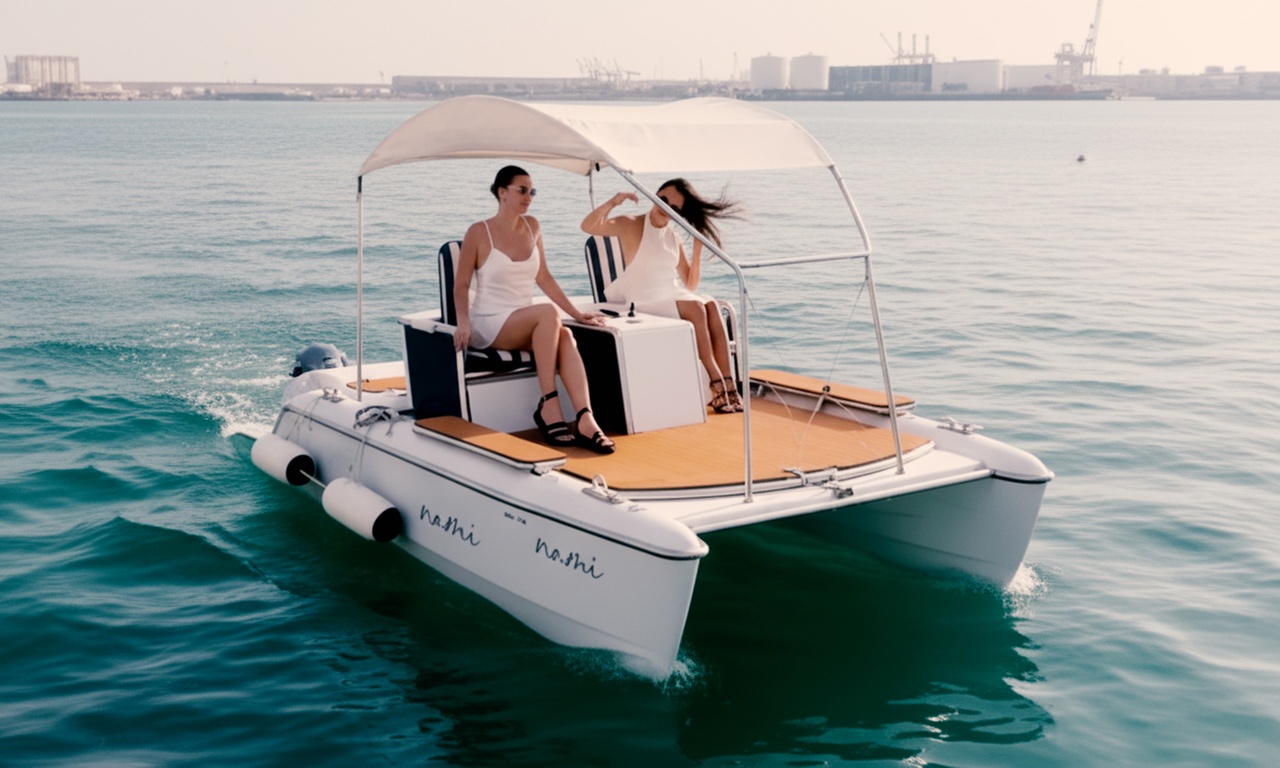 Explore 15 or 30-Minute Luxury E-Catamaran Tour for 2 or 4 People