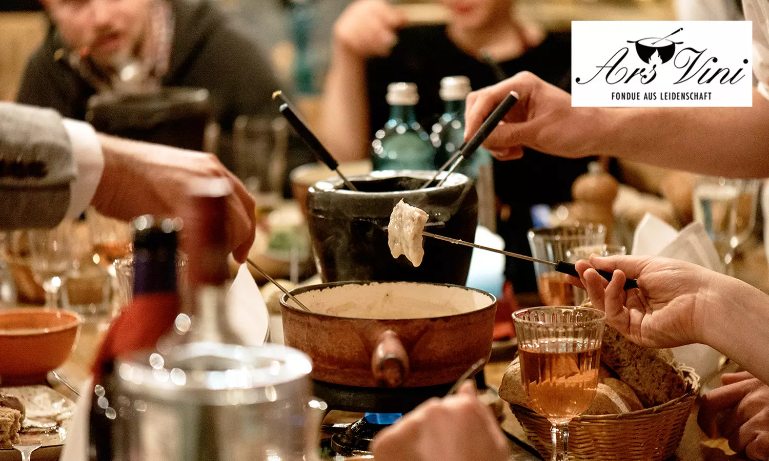 Exklusives Fonduedinner mit Feuerzangenbowle und optionalem Käsefondue