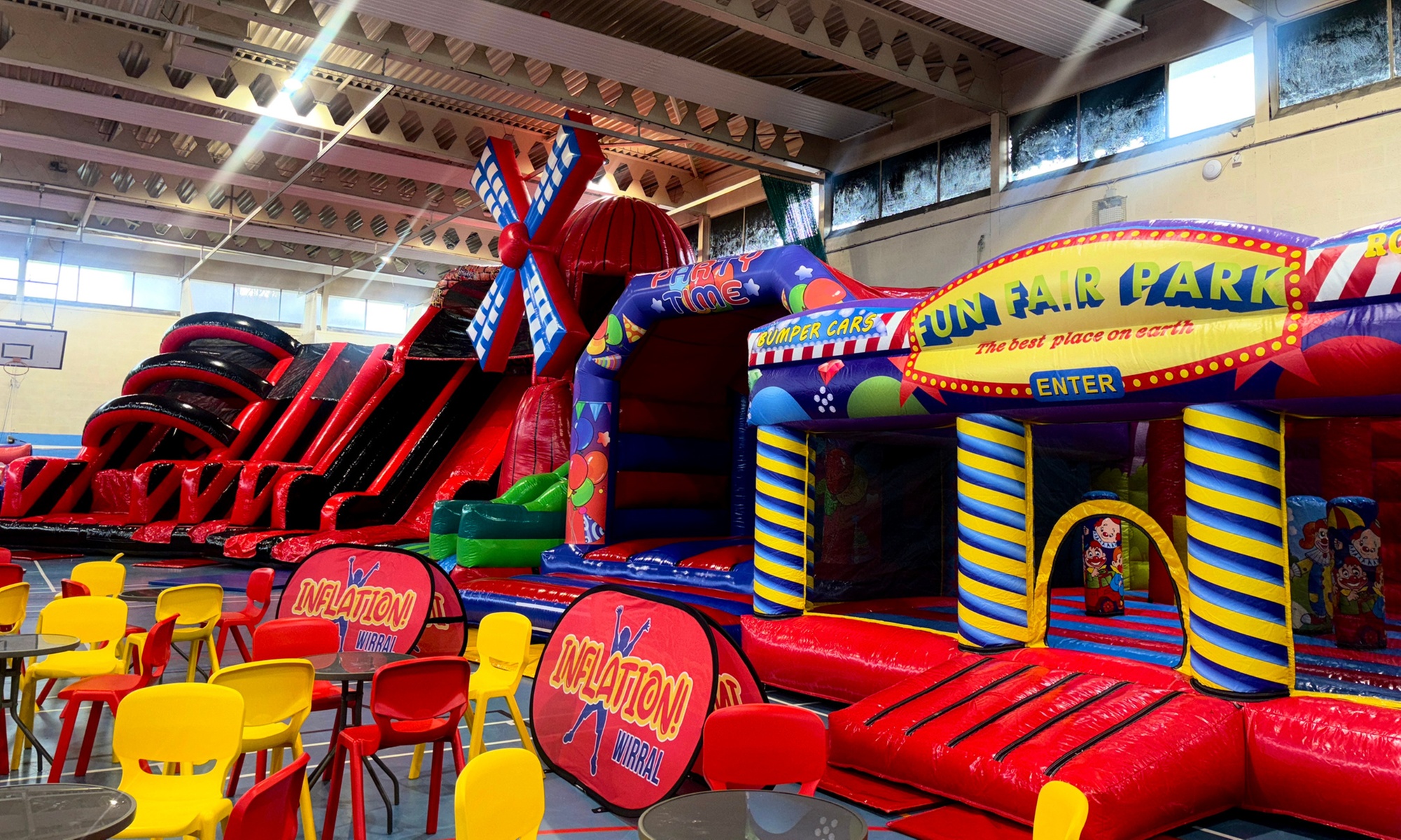 2-Hour Bounce Session (Valid for Two Adults and Up to Three Children) at Inflation Wirral