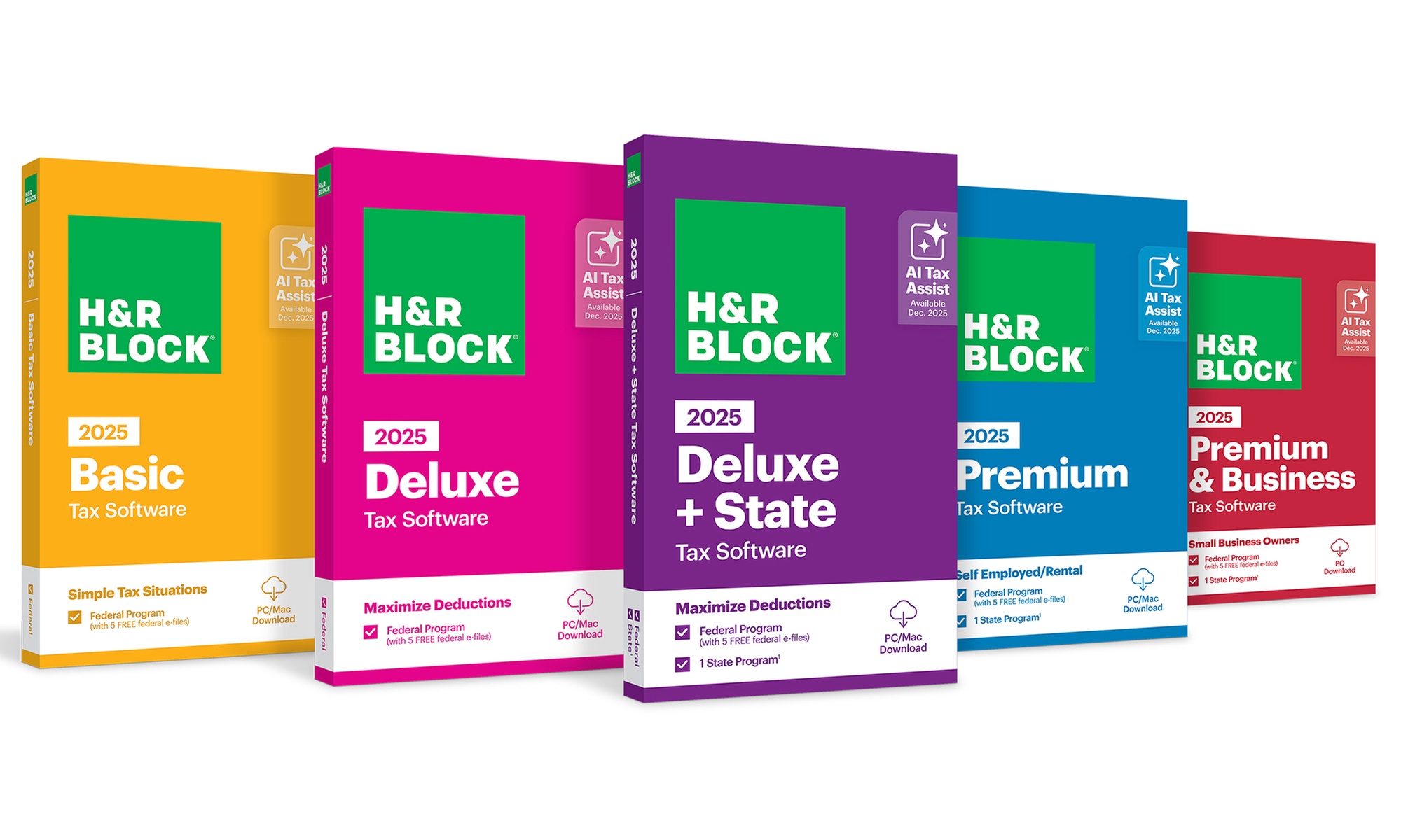 H&R Block 2025 Tax Software – File Federal & State with Ease