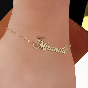 Personalized Name Crown Necklaces from MonogramHub (Up to 93% Off). Four Options Available. - Second Medium