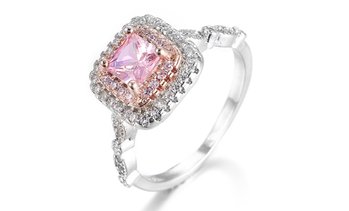 Bague saphir carrée