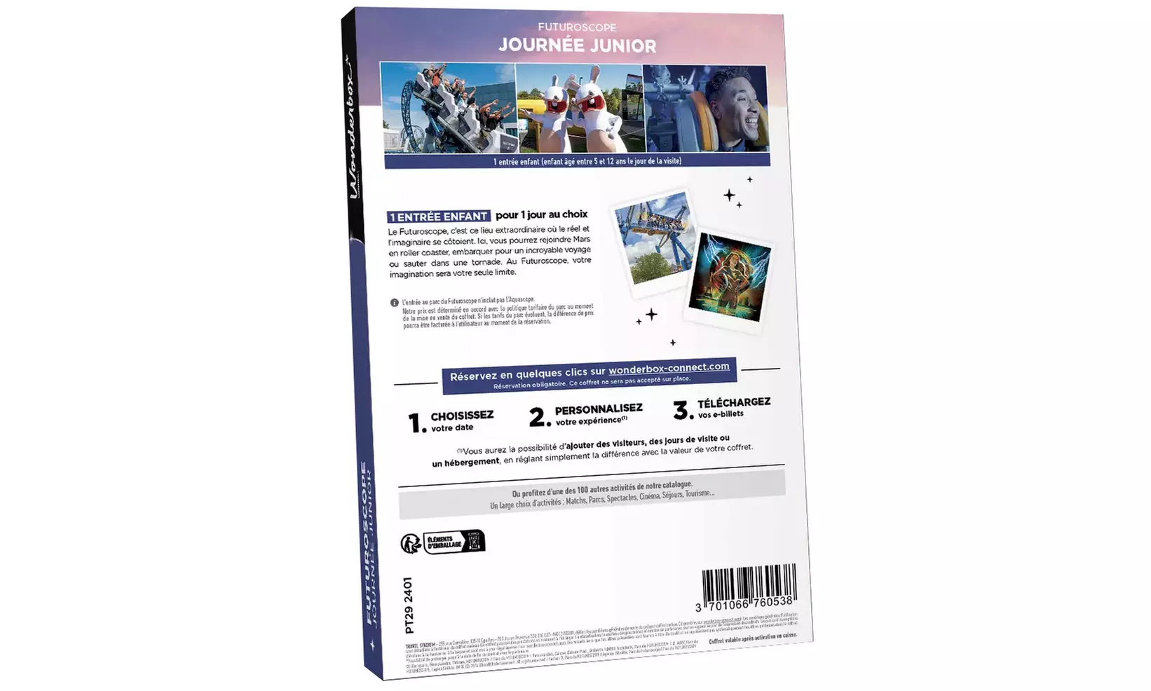 Futuroscope : sensations, rêves et technologie avec Wonderbox Connect