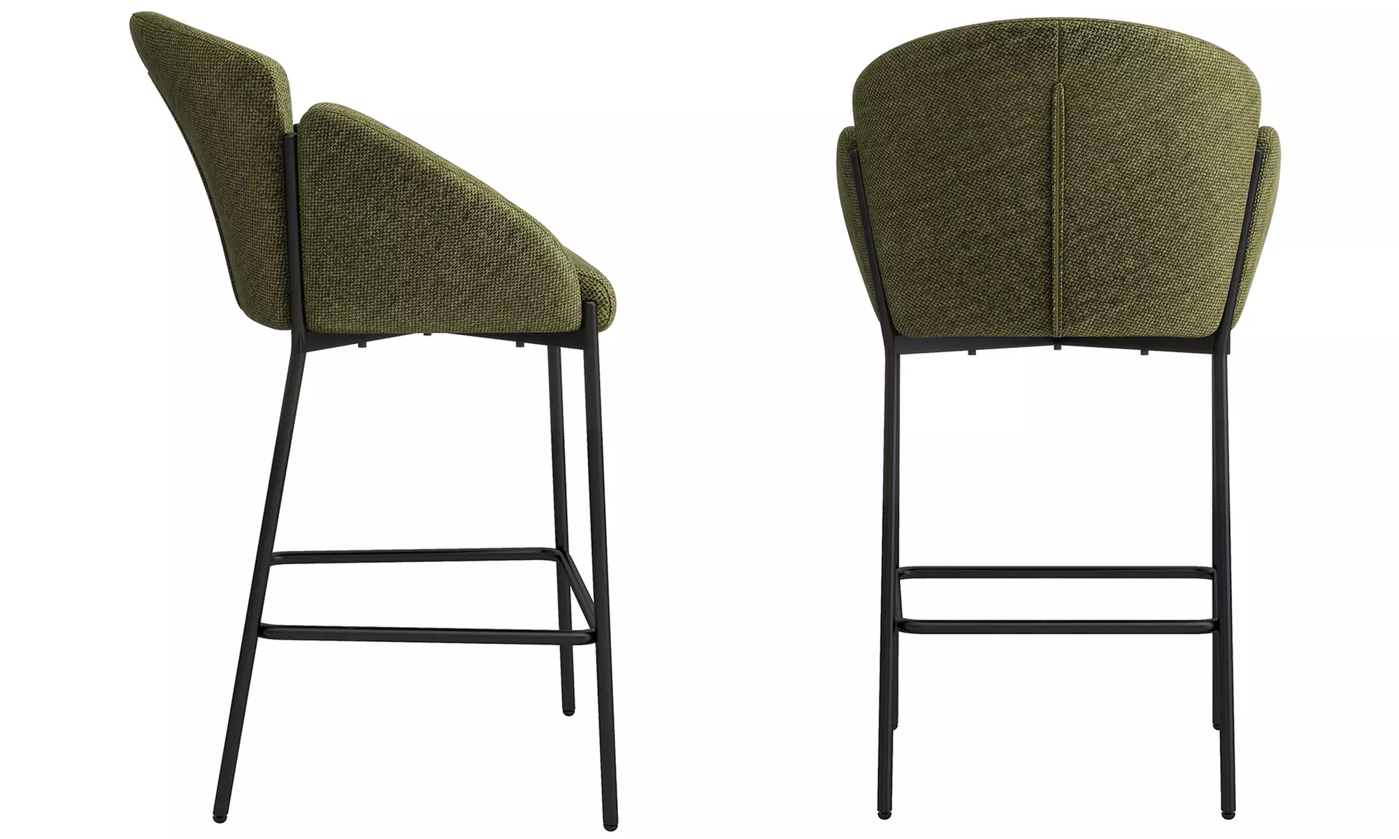 Lot de 2 chaises de bar "Candice" de Doosense