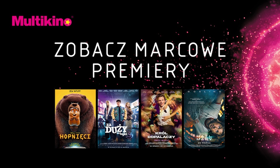 Bilety na dowolny film 2D/3D w kinach sieci Multikino