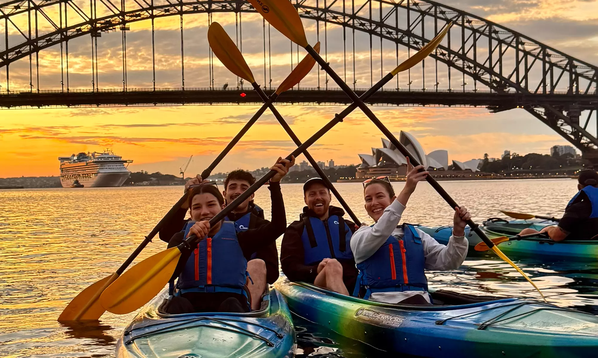 Sunrise & Sunset Sydney Harbour Kayaking for 1–4 People